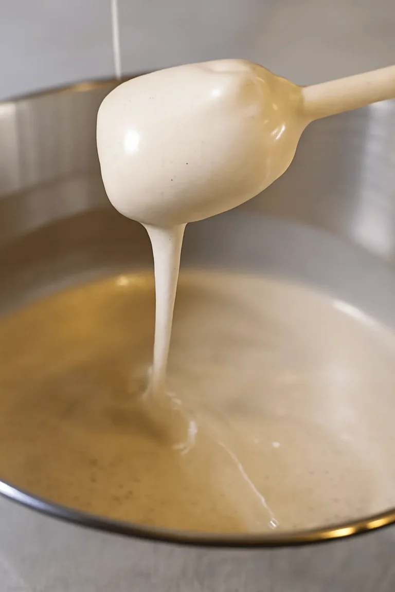 Finished look of homemade creamed honey